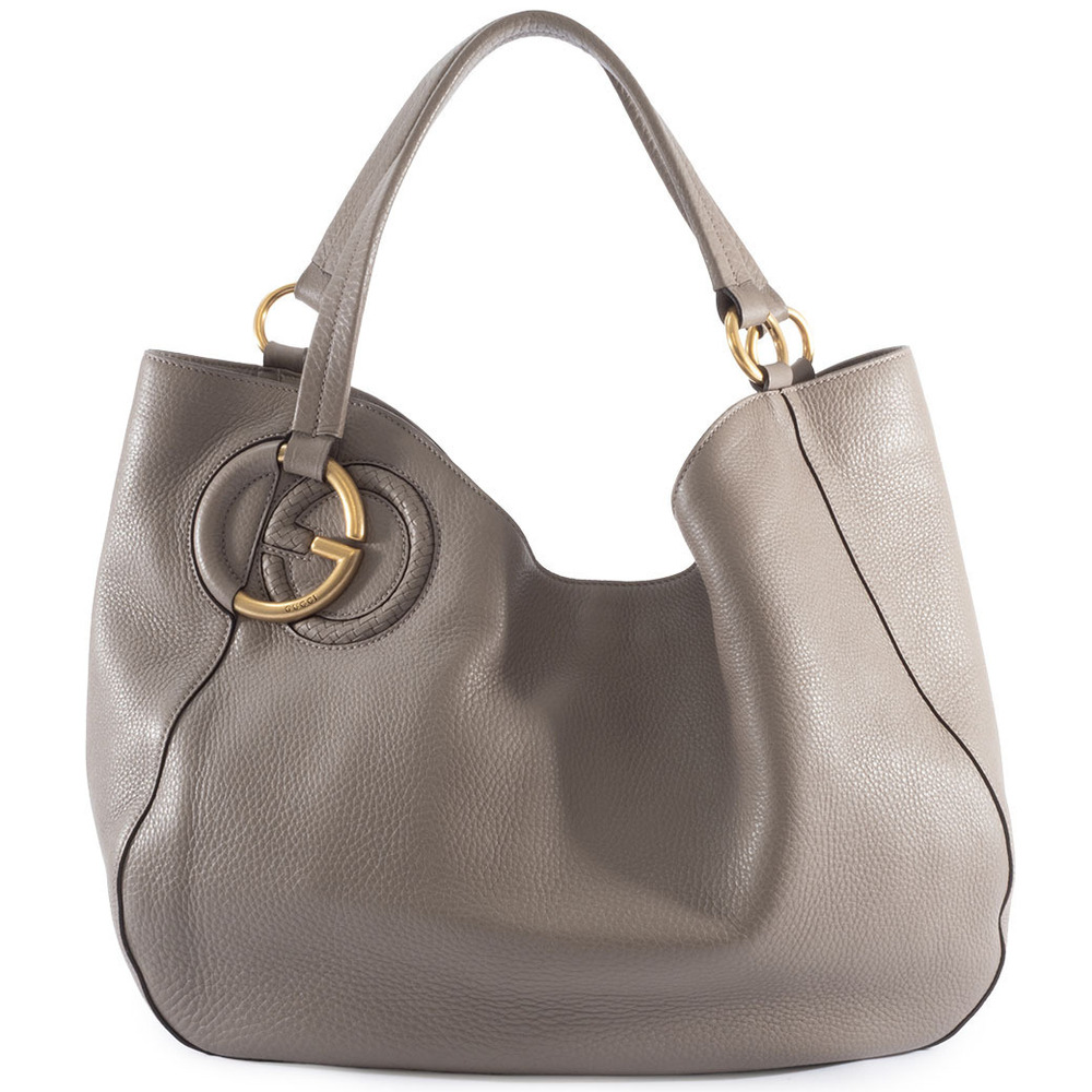 Gucci Shoulder Bag Gray Interlocking G